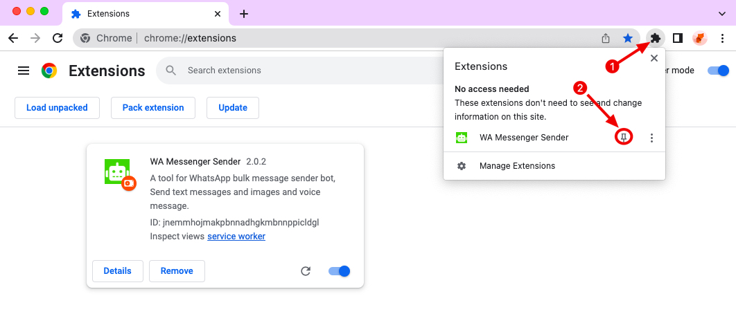 RedditSaver chrome extension install pin
